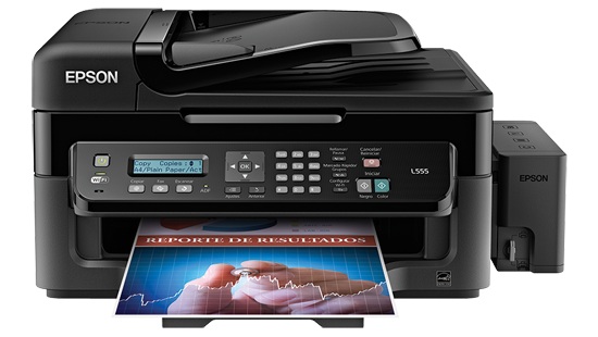 Epson EcoTank L555 All-in-One Printer with Wi-Fi & Fax – Used (Like New)